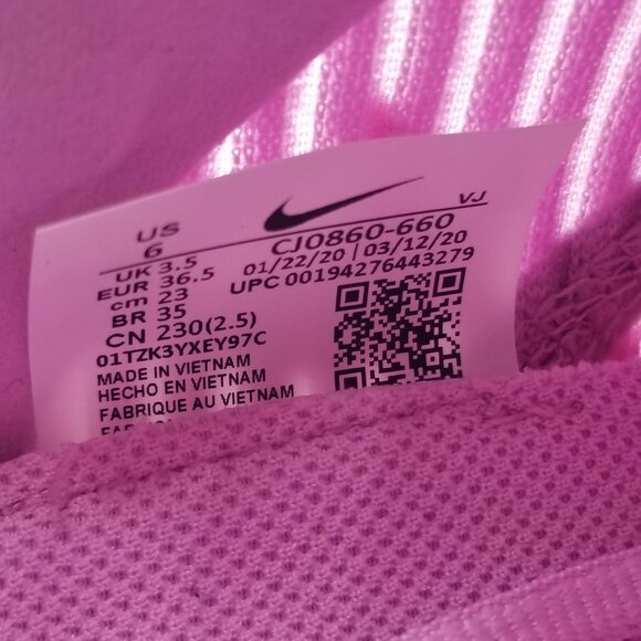 Nike SuperRep Go Womens Beyond Pink Violet Shoes CJ0860 660 Size 6 - Picture 7 of 8